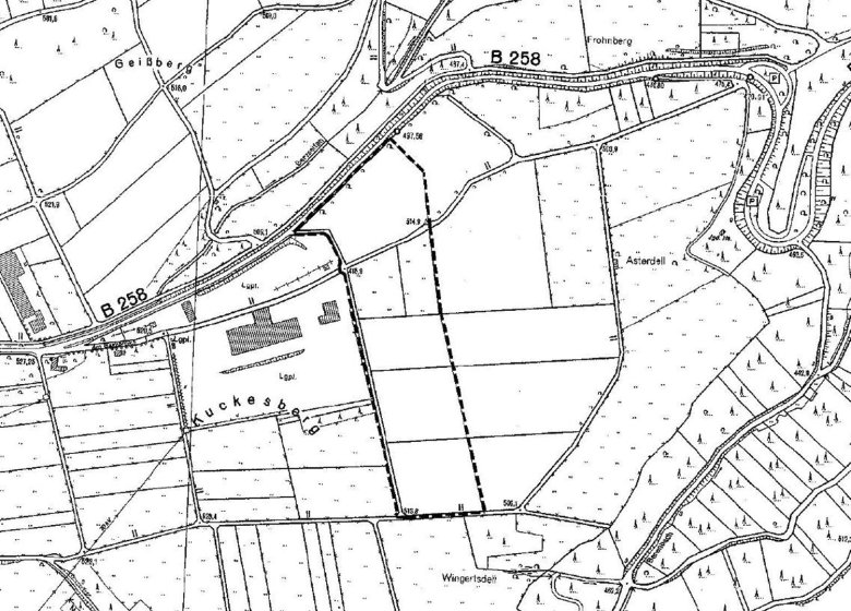 Geltungsbereich der 19. Änderung des Flächennutzungsplanes der Stadt Schleiden.