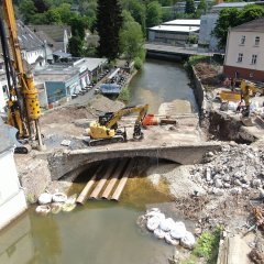 Abbruch der Brücke Am Markt - 03.06.2024