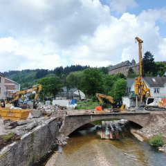 Abbruch der Brücke Am Markt - 03.06.2024