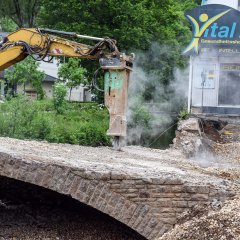 Abbruch der Brücke Am Markt - 03.06.2024