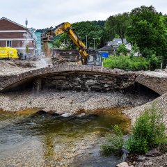 Abbruch der Brücke Am Markt - 03.06.2024