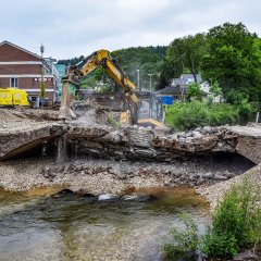 Abbruch der Brücke Am Markt - 03.06.2024