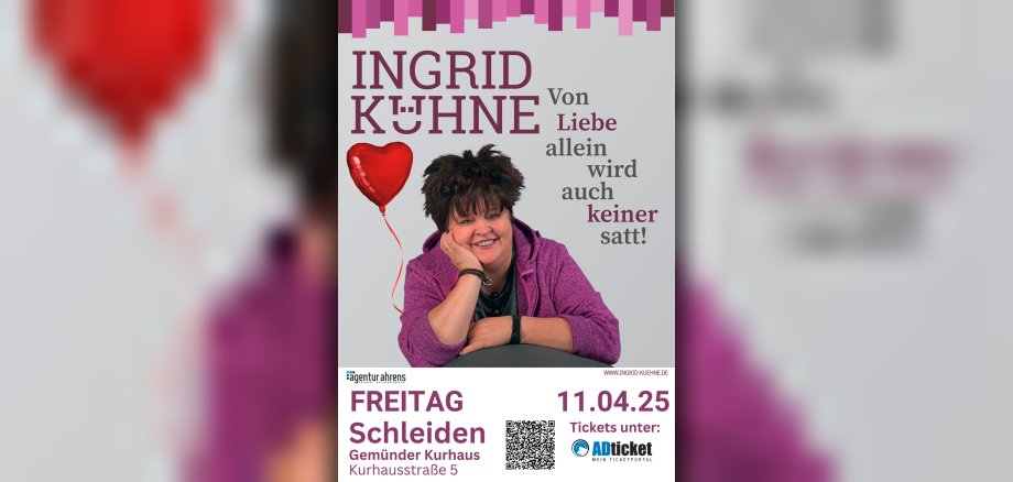 Plakat zur Veranstaltung "Von Liebe allein wird auch keiner satt".