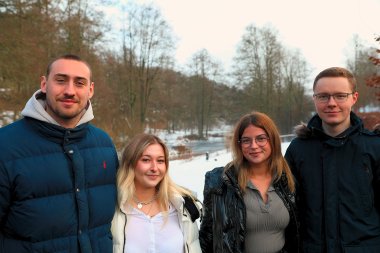 Entwickelten eine eigene Veranstaltung: (v.l.) Leo Hohmann, Phebee Ackermann, Julia Siek und Alexander Wagner.